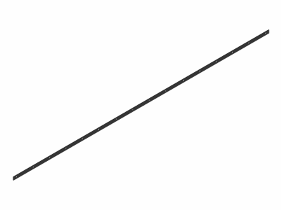 Front Flap - Retaining Strip Powder Coated - 235 [410-000-384]