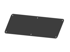 Trimax Cutout Backing Plate - Powder Coated [410-000-667]