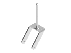 Castor Stem Weldment - Zinc Plated [435-000-034]
