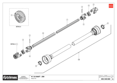 736 - Procut S4 290 - PTO Shaft