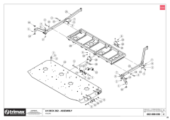 740 - Vulcan S1 725 - LH Deck - Frame and Castor Arms