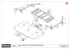 740 - Vulcan S1 725 - Rear Deck - Frame and Castor Arms