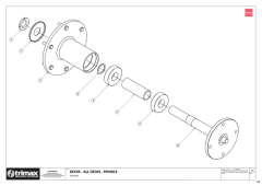 740 - Vulcan S1 725 - Spindle Assembly Plain Shaft