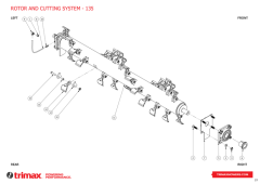 752 - Flaildek S4 - 135 - Rotor and Cutting System