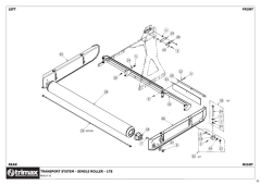 756 - Procut S5 178 - Transport System Single Rear Roller - Option