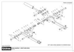 758 - Stealth S3 340 - Hinge System - Current (from S/N 758-340-321-1060703)