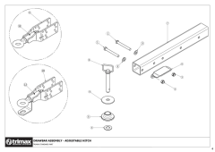 781 - Pegasus S5 722 - Drawbar Assembly - Adjustable Hitch