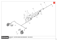 781 - Pegasus S5 SR 722 - Electric Brake Kit and Breakaway - Option