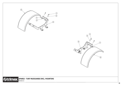 781 - Pegasus S5 SR 722 - Mudguard Assembly Turf Option