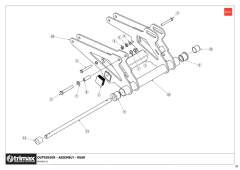 781 - Pegasus S5 SR 722 - Outrigger Assembly Rear
