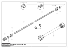 781 - Pegasus S5 SR 722 - PTO Shaft All Decks